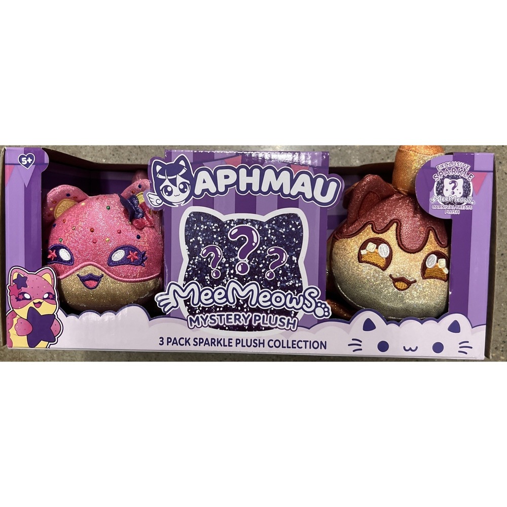 Aphmau 6" MeeMeow Plush 3-Pack Carnival Treats Surprise Box 1 Exclusive Mystery‎